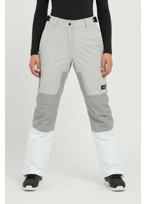 Skihose Icepeak "Icepeak CRETE", Damen, Gr. 44, N-Gr, grau (dust), Web, Obermaterial: 100% Polyester. Futter: 100% Polyester. Wattierung: 100% Polyester, Hosen Skihose, f&uuml;r Alpinski, Snowboard und Skilanglauf, wasserabweisend, atmungsaktiv