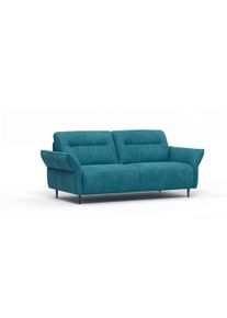 Schlafsofa Egoitaliano "EGO FLY, Made in Italy-Designsofa mit Dauerschlaffunktion,Breite 203cm", blau (teal), B:203cm H:90cm T:105cm, 100% Polyester, Sofas, Schlafsofa, Schlafsofa aus Luxus-Microfaser mit verstellbaren Armlehnen
