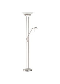 Fischer & Honsel , Nickelfarben , Glas , F , 32x182x32 cm , getrennt schaltbar, Lesearm, verstellbare Spotlights, Farbtemperaturwechsler ,