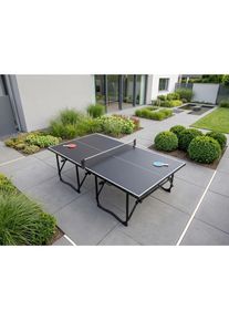 Prestige Home , Schwarz , Holzwerkstoff , 152.5x76x274 cm , klappbare Tischtennisplatte, einfacher Auf- und Abbau ,