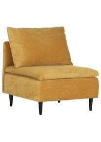 Mid.you , Senfgelb , Textil , Buche , massiv , F&uuml;llung: Polyester , 77x72x83 cm , erweiterbar, R&uuml;cken echt ,