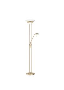 Fischer & Honsel , Messingfarben , Glas , F , 32x182x32 cm , Farbtemperaturwechsler, getrennt schaltbar, Lesearm, verstellbare Spotlights ,