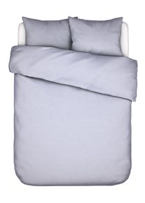 Bettw&auml;sche ESSENZA "Bettw&auml;sche Jule", blau (lavender blau), B/L: 200cm x 200cm, 1 Stk., 2 Stk., Chambray, B/L: 80cm x 80cm, 3, Chambray, Obermaterial: 100% Baumwolle CO(Bio)., Bettw&auml;sche, Bettw&auml;sche