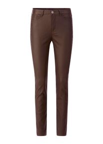 R&ouml;hrenhose Heine "Bauchweg-Hose Bauchweg-Hose integriertes Power-Mesh", Damen, Gr. 42, Normalgr&ouml;&szlig;en, braun (schoko), Elegant, slim fit, Hosen R&ouml;hrenhose
