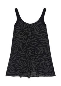Tankini sheego "Tankini-Oberteil Tankini-Oberteil in A-Linie", Damen, Gr. 56, Cup F, schwarz-wei&szlig; (schwarz, wei&szlig;, bedruckt), Elegant, Bikini-Sets Tankini