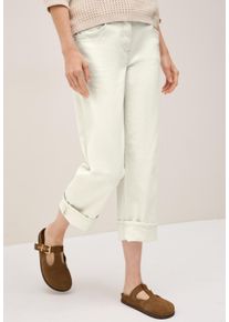 Straight-Jeans Cecil, Damen, Gr. 28, L&auml;nge 30, beige (light beige), Denim/Jeans, Obermaterial: 81% Baumwolle, 17% Polyester, 2% Elasthan. Futter: 52% Polyester, 48% Baumwolle, unifarben, straight fit kn&ouml;chelfrei, Jeans Straight-Jeans, im Five-Pocket Style