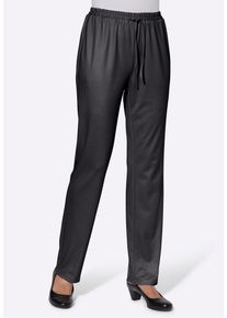Schlupfhose WITT "Jersey-Hose Jerseyhose mit Bindeband", Damen, Gr. 24, K-Gr, schwarz, Jersey, , Basic, weit, Hosen Schlupfhose