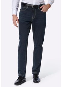 5-Pocket-Jeans SIEH AN "Jeans 5-Pocket-Jeans mit spezieller Waschung", Herren, Gr. 24, U-Gr, blau (blau, schwarz), Denim/Jeans, , Sportlich, Jeans 5-Pocket-Jeans