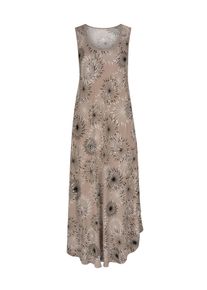 Tr&auml;gerkleid WITT "Kleid Druckkleid mit Bl&uuml;ten-Muster, figurumspielend", Damen, Gr. 42, N-Gr, beige (sesam, graphit, bedruckt), Modisch, Rundhals, Kleider Tr&auml;gerkleid