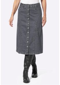 Jeansrock WITT "Jeans-Rock Jeansrock in Stretch-Qualit&auml;t", Damen, Gr. 21, grau (grau, denim), Modisch, R&ouml;cke Jeansrock