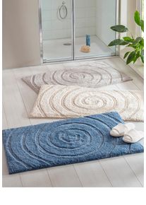 Teppich HEINE "Badteppich 1", taubenblau, B:50cm &Oslash;:0cm, Teppiche, Teppich