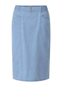 Jeansrock SIEH AN "Jeans-Rock Jeansrock mit dekorativen Kn&ouml;pfen", Damen, Gr. 42, blau, bleached, Sportlich, R&ouml;cke Jeansrock