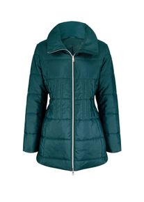 Steppjacke SIEH AN "Steppjacke Steppjacke in taillierter Longform", Damen, Gr. 50, gr&uuml;n (petrol), Web, Stoff, , Modisch, Jacken Steppjacke