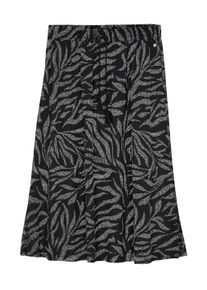 Strandkleid sheego "Webrock Sommerrock mit Alloverprint", Damen, Gr. 54, N-Gr, schwarz-wei&szlig; (schwarz, ecru, bedruckt), Elegant, Kleider Strandkleid
