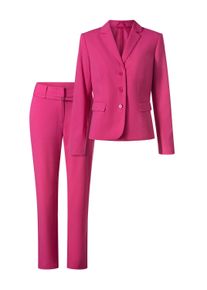 Business-Kost&uuml;m Heine "Hosenanzug Hosenanzug in elastischer Qualit&auml;t", Damen, Gr. 5, pink (fuchsia), Elegant, Kost&uuml;me Business-Kost&uuml;m