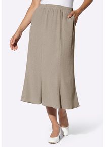 Schlupfrock WITT "Rock Schlupfrock in Koffer-Qualit&auml;t", Damen, Gr. 40, beige (sesam), Basic, R&ouml;cke Schlupfrock
