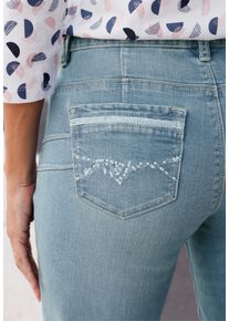 5-Pocket-Jeans WITT "Jeans Jeans", Damen, Gr. 46, N-Gr, blau, bleached, Denim, , Modisch, schmal, Jeans 5-Pocket-Jeans