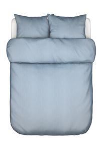 Bettw&auml;sche MARC O'POLO "Bettw&auml;sche Valka", blau (powder blau), B/L: 200cm x 200cm, 1 Stk., 2 Stk., Linon, B/L: 80cm x 80cm, 3, Linon, Obermaterial: 100% Leinen LI., Bettw&auml;sche, Bettw&auml;sche