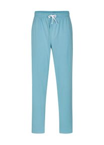 Schlafanzug WITT "Hose lang Hose lang", Herren, Gr. 48/50, blau (ozean), Homewear-Sets Schlafanzug