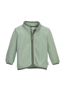 Fleecejacke "FIOW 49 MNS FLC JCKT", Kinder, Gr. 98/104, gr&uuml;n (olivgr&uuml;n), Obermaterial: 100% Polyester, FIRST INSTINCT BY Killtec, Jacken Fleecejacke, Gestreifte Fleecejacke mit Kinnschutz und reflektierenden Elementen