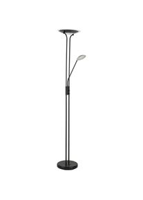Luca Bessoni , Schwarz , Metall, Glas , F , 180 cm , getrennt schaltbar, Lesearm, verstellbare Spotlights, mit Schalter ,