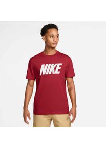 Sweatshirt Nike Sportswear "M NK CLUB VARSITY SS LIFESTYLE", Herren, Gr. S, rot (tough rot, wei&szlig;), Jersey, Obermaterial: 100% Baumwolle, normal, Rundhals, angesetztes B&uuml;ndchen, Sweatshirts Sweatshirt, mit Rundhalsausschnitt, aus angerauter Sweatware, Langarm