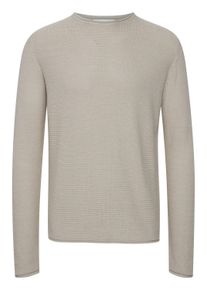 !Solid Strickfleece-Pullover SOLID "Strickpullover SDJarah", Herren, Gr. S, beige (oatmeal melange), Obermaterial: 50% Baumwolle CO. 50% Polyacryl PAN., Pullover Strickfleece-Pullover