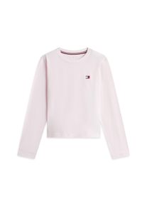 Pyjama "LS PJ SET", M&auml;dchen, Gr. 164/170, rosa (lt pink, lt pink plaid), Jersey, Obermaterial: 100% Baumwolle, Tommy Hilfiger Underwear, kariert, normal lang, Rundhals, Homewear-Sets Pyjama