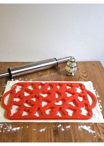 Ausstechform Ruco, rot, B:220mm L:320mm, Kunststoff, Ausstechformen, Ausstechform, Ausstechschablone f&uuml;r Weihnachtsgeb&auml;ck