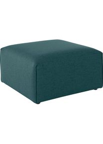 Polsterhocker OTTO HOME "N&ouml;re", blau (petrol), B:80cm H:46cm T:80cm, Samtoptik (100% Polyester);Struktur (100% Polypropylen);Struktur fein (100% Polyester);Webstoff (100% Polyester);Luxus-Microfaser Lederoptik (100% Polyester);Baumwoll-/Leinenmix (60% Baumwolle/40% Leinen), Hocker, Polsterhocker, Modul - zum Zusammenstellen; in vielen Bezugsqualit&auml;ten und Farben