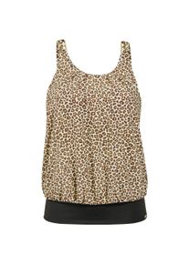 Tankini WITT "Oversized-Tankini-Top Oversized-Tankini-Top", Damen, Gr. 48, Cup D, braun (schwarz, champagner, bedruckt), Elegant, Bikini-Sets Tankini