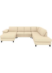 Ecksofa Musterring "MR365", beige (nature), B:327cm H:84cm T:219cm, 100% Polyester, Sofas, Ecksofa, Mit gerundeter 29 cm Armlehne, Material/Funktion w&auml;hlbar, 327 x 219 cm