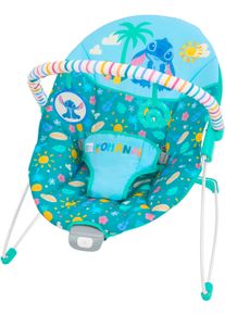 Babywippe Bright Starts "Stitch Ohana Paradise Vibrating Bouncer", Baby, blau (blaugr&uuml;n), Kunststoff, Metall, Stoff, Babywippen Babywippe