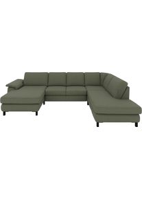 Ecksofa Musterring "MR365", gr&uuml;n (turtle), B:327cm H:84cm T:219cm, 100% Polyester, Sofas, Ecksofa, Mit gerundeter 29 cm Armlehne, Material/Funktion w&auml;hlbar, 327 x 219 cm