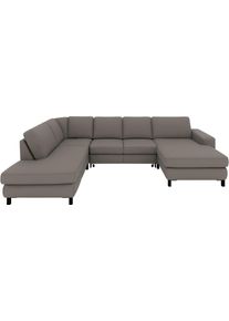 Ecksofa Musterring "MR365", grau, B:325cm H:84cm T:219cm, 95% Polyester, 5% Nylon, Sofas, Ecksofa, Mit gerader 27 cm Armlehne, Material/Funktion w&auml;hlbar, 325 x 219 cm