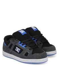 Sneaker DC Shoes "Stag", Jungen, Gr. 3(34), schwarz-wei&szlig; (grau, schwarz, blau), Obermaterial:45, 04% Synthetik + 34, 06% Leder + 20, 90% Polyester., Schuhe Sneaker
