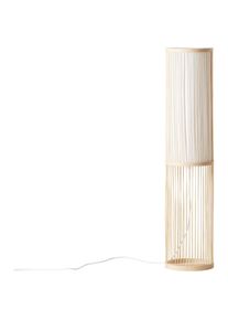 Brilliant Stehlampe "Nori", beige (natur, wei&szlig;), 1, &Oslash; 20cm H: 90,5cm, 1 Stk., Leuchten, 90,5 cm H&ouml;he, &Oslash; 20 cm, E27, max. 40 W, Bambus/Stoff, Stehlampe