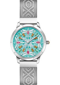 Quarzuhr Thomas Sabo "KALEIDOSKOP LIBELLE", silber (silberfarben, hellblau), Armbanduhren, Damen, silberfarben, Quarzuhr, Damenuhr, Armbanduhr, Schmucksteine, Libellen, Edelstahl