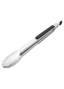 Grillzange HENCKELS BY ZWILLING "BBQ", silber (silberfarben), B:5cm H:4cm L:45cm, Edelstahl, K&uuml;chenzangen, Grillzange, Rostfreier Edelstahl, Aufh&auml;nge-&Ouml;se