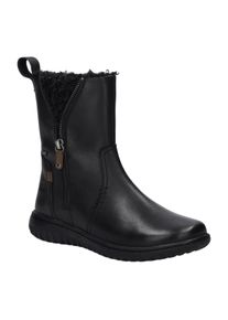 Stiefelette Josef Seibel "Angelina 50, black-black", Damen, Gr. 37, schwarz (schwarz, schwarz), Obermaterial: 100% Rindsleder Leather cow., Schuhe Stiefelette