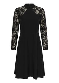 Midikleid Culture "Damen Kleid CUpiona", Damen, Gr. L, N-Gr, schwarz, Obermaterial: 95% Polyester PES. 5% Elasthan EL., Kleider Midikleid