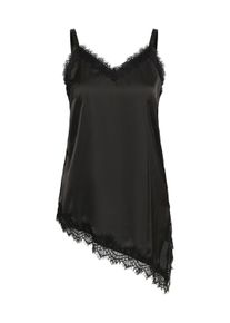 Blusentop Kaffe CURVE "Damen Bluse &auml;rmellos KCmiana", Damen, Gr. 46, schwarz (schwarz deep), Obermaterial: 100% Polyester PES., Blusen Blusentop