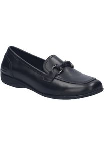 Ballerina Josef Seibel "Fenja 34, black-black", Damen, Gr. 41, schwarz (schwarz, schwarz), Obermaterial: 100% Rindsleder Leather cow., Schuhe Ballerina