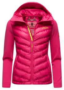 Outdoorjacke Navahoo "&Uuml;bergangsjacke Nimm Mich Mit", Damen, Gr. S, pink, Obermaterial: 100% Polyester PES. Obermaterial: 68% Viskose CV. 27% Polyester PES. 5% Elasthan EL. Futter: 100% Polyester PES. 100% Polyester PES., figurbetont h&uuml;ftlang, &Auml;rmel ohne &Auml;rmelschlitz Umschlagsaum, Jacken Outdoorjacke, stylische &Uuml;bergangsjacke mit Kapuze