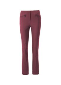 2-in-1-Hose GOLDNER "Kurzgr&ouml;&szlig;e Elegante Stretchhose mit Schlupfbund", Damen, Gr. 24, K-Gr, rot (bordeaux), Obermaterial: 76% Viskose CV. 21% Polyamid PA. 3% Elasthan EL., normal, Hosen 2-in-1-Hose, Ohne