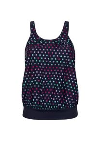 Tankini WITT "Oversized-Tankini-Top Oversized-Tankini-Top", Damen, Gr. 46, Cup C, bunt (marine, magenta, bedruckt), Modisch, Bikini-Sets Tankini