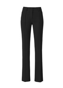 Bootcuthose Heine "Bauchweg-Hose Stretch-Hose mit Biesen", Damen, Gr. 46, Normalgr&ouml;&szlig;en, schwarz, Web, Stoff, , Elegant, slim fit, Hosen Bootcuthose