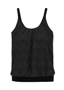 Tankini sheego "Tankini-Oberteil Tankini-Oberteil mit P&uuml;nktchen", Damen, Gr. 56, Cup C, schwarz-wei&szlig; (schwarz, wei&szlig;, getupft), Modisch, Bikini-Sets Tankini