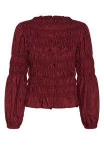 Langarmbluse Cream "Damen Bluse langarm CRHenva", Damen, Gr. 42, rot (cabernet), Obermaterial: 55% Viskose LENZING ECOVERO CV LenzEcov. 45% Viskose CV., Blusen Langarmbluse