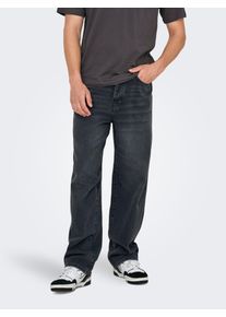 Only & Sons ONLY & SONS "ONSFADE LOOSE BOX TAI DNM MU OTL" Baumwolle, relaxed fit
